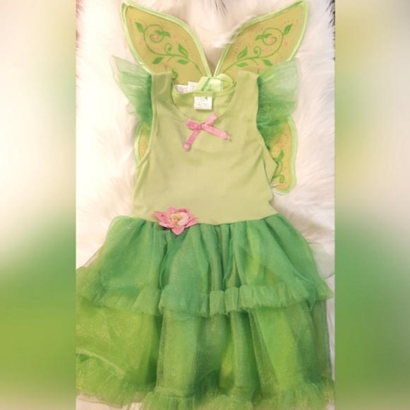 Disney Faries Tinker Bell Dress Costume Child Small (Size 4-6) - Picture 2 of 12